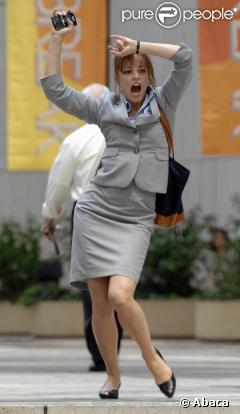 Rachel McAdams en plein tournage à New York