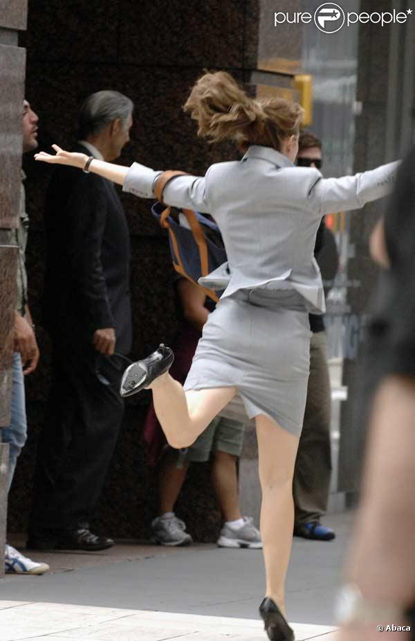 Rachel McAdams en plein tournage à New York