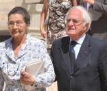 Simone et Antoine Veil, lors de la Garden Party à l'Elysée, le 14 juillet 2009 !
