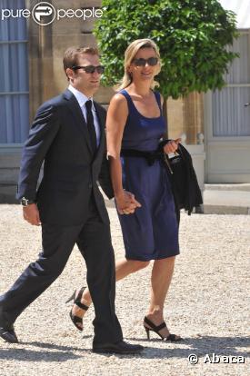 Renaud Capuçon et Laurence Ferrari, lors de la Garden Party à l'Elysée, le 14 juillet 2009 !