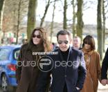 Nicolas et Carla Sarkozy en promenade à Versailles