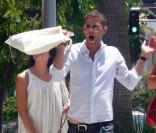Selma Blair et son amoureux Mikey Day à Los Angeles le 18 juillet 2009