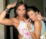 Tania Zaetta et Dannii Minogue, lors de l'after party organisée après le Grand Prix de Melbourne, en Australie, en 2005 !