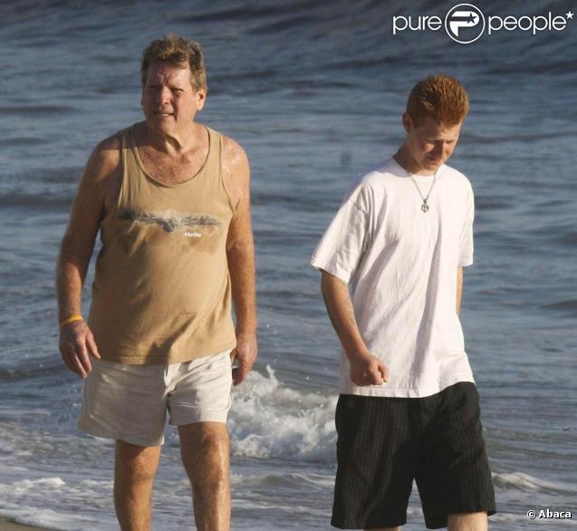 Ryan O'Neal et son fils Redmond 