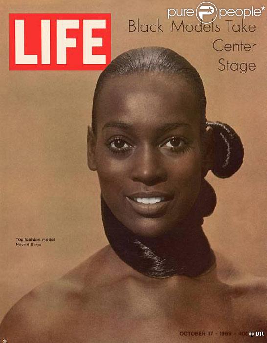 Naomi Sims en couverture   de life en 1969 