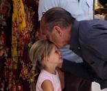Jacques Chirac passe ses vacances à Saint-Tropez. Août 2009