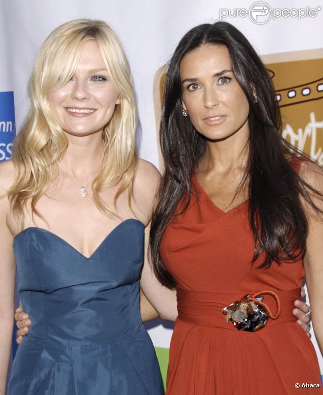 Kirsten Dunst et Demi Moore, à l'occasion du HollyShorts Film Festival, au DGA Theatre de West Hollywood, à Los Angeles, le 6 août 2009 !