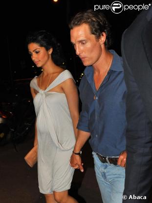 Matthew McConaughey et sa compagne Camila Alves