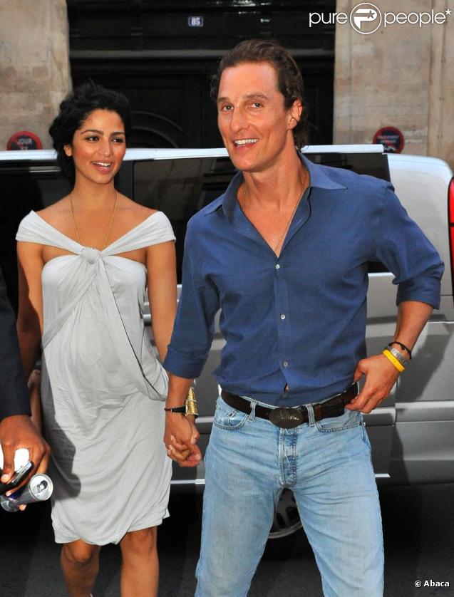 Matthew McConaughey et sa compagne Camila Alves