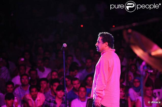 Khaled en concert lors du 45e festival de Carthage, le 9 août 2009