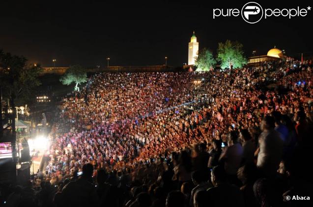Khaled en concert lors du 45e festival de Carthage, le 9 août 2009