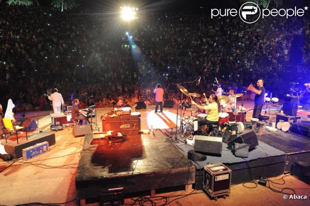 Khaled en concert lors du 45e festival de Carthage, le 9 août 2009