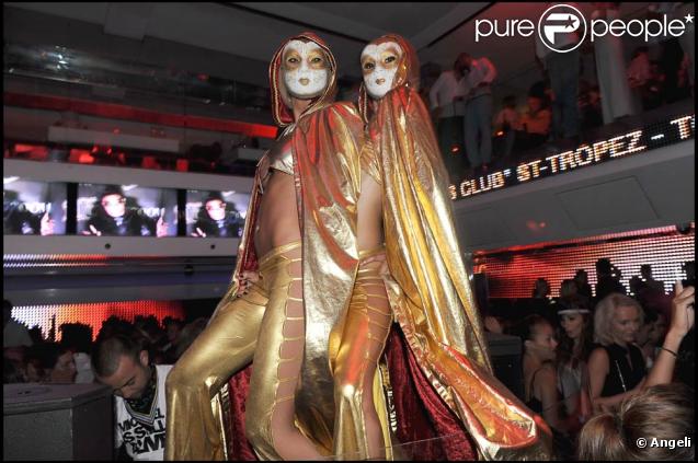 Soirée Karl Lagerfeld au VIP Room de Saint-Tropez, le 12 août 2009