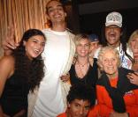 Yannick Noah et sa famille 