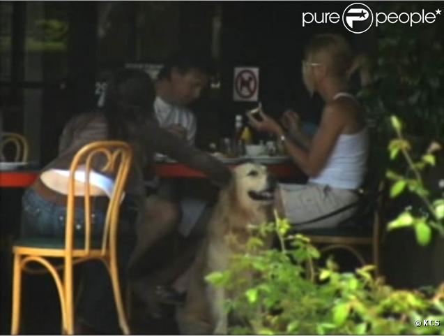 Nicollette Sheridan déjeune avec son boyfriend Steve Pate