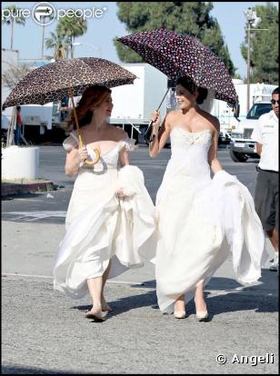 Teri Hatcher et Dana Delany sur le tournage de Desperate Housewives