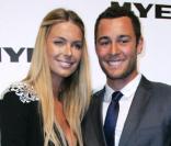 Jennifer Hawkins et Jake Wall lors du lancement de la collection printemps-été de Myer à Sydney en Australie le 19 août 2009