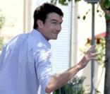 Jerry O\'Connell fait des courses avec ses jumelles Dolly Rebecca Rose et Charlie Tamara Tulip. Aoüt 2009<br />
