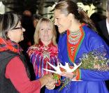 Victoria de Suède officialise la rentrée du Parlement sami, le 25 août 2009 à Kiruna (Suède)
