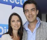 Conférence de presse de rentrée de Direct 8, à Paris, le 26 août 2009 : Clélie Mathias et Grégory Galiffi 