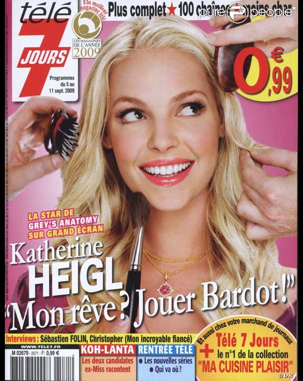 Katherine Heigl en couverture de Télé 7 Jours