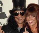 Slash, le guitariste des Guns N'Roses, et Perla Ferrar  à la cérémonie des grammy Awards le 10/02/08