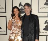 Andrea Bocelli et sa femme à la cérémonie des grammy Awards le 10/02/08