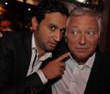 Conférence de rentrée de RTL, le 3 septembre 2009 : Cyril Hanouna et Laurent Boyer 