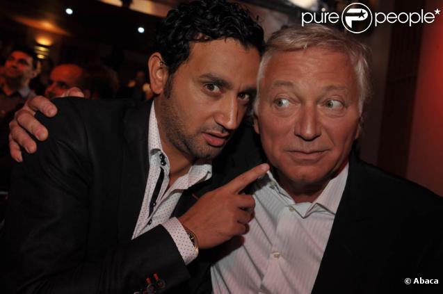 Conférence de rentrée de RTL, le 3 septembre 2009 : Cyril Hanouna et Laurent Boyer 