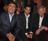 Conférence de rentrée de RTL, le 3 septembre 2009 : Jean-Pierre Foucault, Cyril Hanouna et Laurent Boyer 