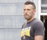 Ben Affleck sur le tournage de The Town (Boston, 31 août 2009)