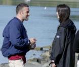 Ben Affleck et la jolie Rebecca Hall s'entendent comme deux larrons en foire sur le tournage de  The Town , à Boston, en septembre 2009 !