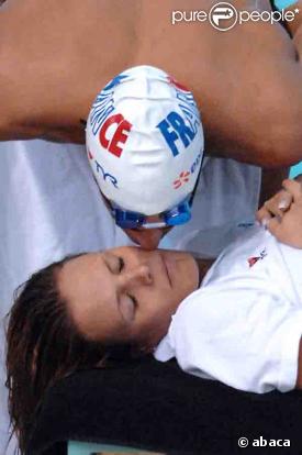 LAure Manaudou et Benjamin Stasiulis