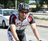 Patrick Dempsey se détend lors d'une promenade à vélo dans Malibu le 7 septembre 2009