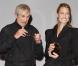Claude Lelouch remet un prix à Robin Wright, à l"occasion de l"avant-première de son dernier film -  Les vies privées de Pippa Lee  -, et de l"hommage qui lui a été rendu, lors du 35e Festival de Deauville, le 10 septembre 2009 !