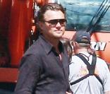 Leonardo DiCaprio sur le tournage d' Inception , à Los Angeles, le 12 septembre 2009 !