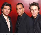Les trois membres du groupe  2be3  réunis en avril 2004.
