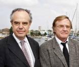Le Ministre de la Culture, Frédéric Mitterrand, et le  directeur du festival Quentin Raspail. 