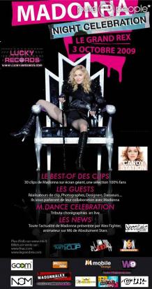 Madonna sera l'objet d'une nuit exceptionnel au Grand Rex : ses 30 clips les plus mythiques seront diffusés sur grand écran