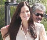 Brooke Burns sur le tournage de Melrose Place à Los Angeles le 22 septembre 2009