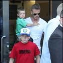 David Beckham : son fils Romeo est son nouveau garde du corps... et il est très énervé !