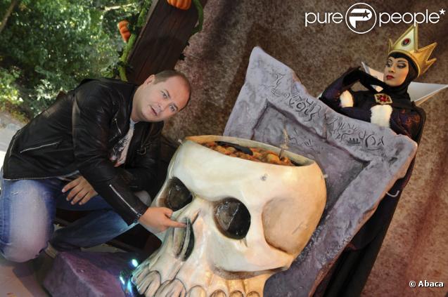 Cauet à l'occasion de l'ouverture de la saison d'Halloween à Disneyland Paris, le 26/09/09