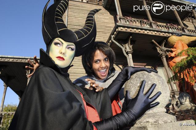Audrey Pulvar à l'occasion de l'ouverture de la saison d'Halloween à Disneyland Paris, le 26/09/09