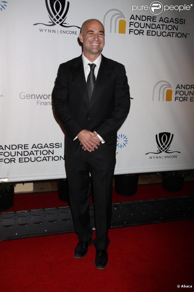 Andre Agassi lors de la soirée Grand Slam organisée pour la Fondation du tennisman, le 26/09/09 à Las Vegas.