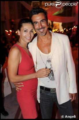 Adeline Blondieau et son fiancé Laurent au Festival International du Film de Tunis. 27/09/09