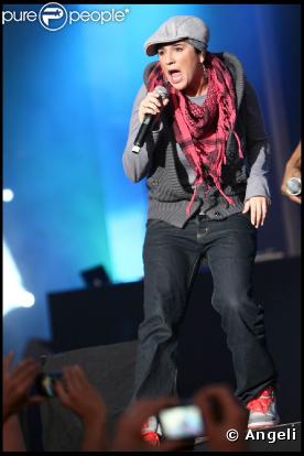 Diam's avec Akhenaton et Shurik'n lors des Muzik'elles 2009