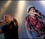 Diam's avec Akhenaton et Shurik'n lors des Muzik'elles 2009