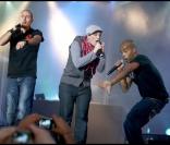 Diam's avec Akhenaton et Shurik'n lors des Muzik'elles 2009