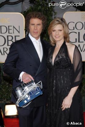 Will Ferrell et sa femme Viveca Paulin en janvier 2007 