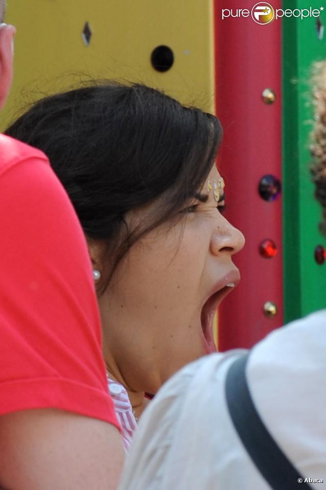 America Ferrera sur le tournage d'Ugly Betty (New York/ 25 août 2009)